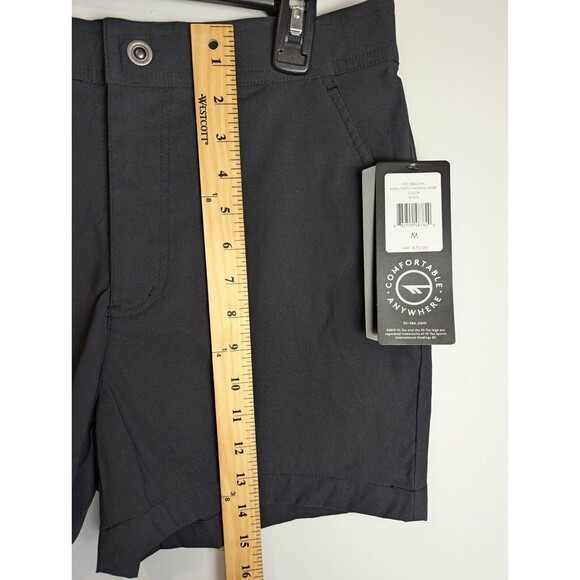 Hi-Tec Women's Mona Stretch Weekend Shorts Size M Black Hiking Comfort Water 4" - Picture 6 of 8